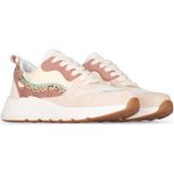 POSH by Poelman - Charlie - Sneakers - Beige - Synthetisch Bovenwerk - Dierenprint