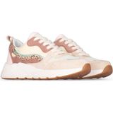 POSH by Poelman - Charlie - Sneakers - Beige - Synthetisch Bovenwerk - Dierenprint