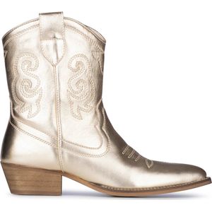 PS Poelman Moco Leren Cowboylaarzen Goud Metallic