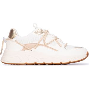 POSH by Poelman - Cari - Sneaker - Wit - Mesh en Imitatieleer - Chunky Zool