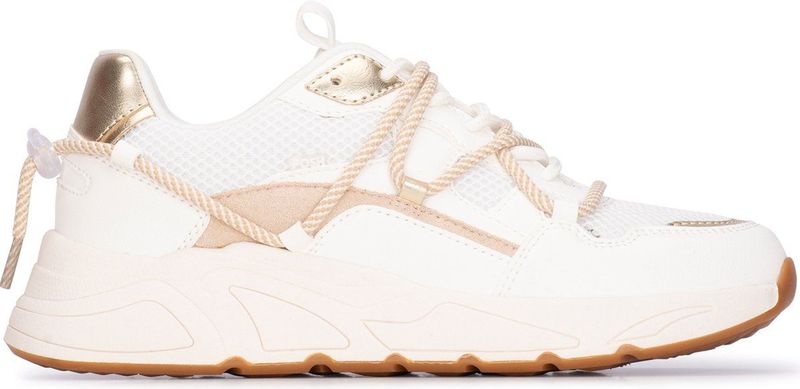 POSH by Poelman - Cari - Sneaker - Wit - Mesh en Imitatieleer - Chunky Zool