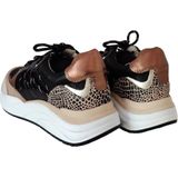 PS Poelman - CHARU - Sneakers - Metallic - Leer en Suède
