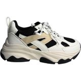 POSH by Poelman - Cari - Sneaker - Wit - Mesh en Imitatieleer - Chunky Zool