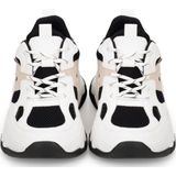 POSH by Poelman - Cari - Sneaker - Wit - Mesh en Imitatieleer - Chunky Zool
