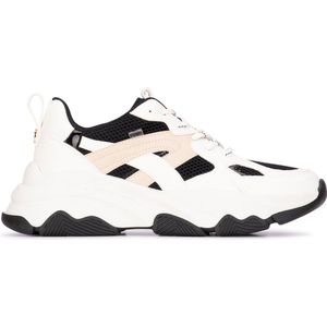 POSH by Poelman - Cari - Sneaker - Wit - Mesh en Imitatieleer - Chunky Zool