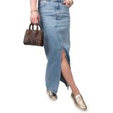 Mocassins - Ank - Leer - Effen - Middelhoge Hak - Glanzend