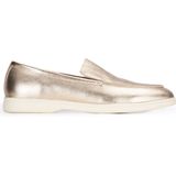 Mocassins - Ank - Leer - Effen - Middelhoge Hak - Glanzend