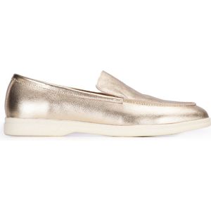 Mocassins - Ank - Leer - Effen - Middelhoge Hak - Glanzend