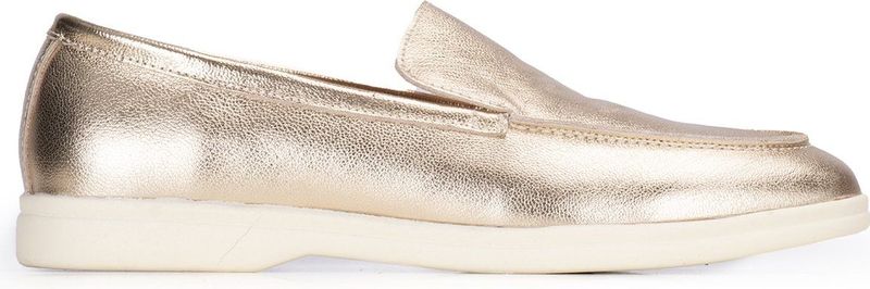 Mocassins - Ank - Leer - Effen - Middelhoge Hak - Glanzend