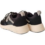 POSH by Poelman - BIBI - Dames Laarzen - Zwart - Imitatieleer - Cowboy geïnspireerd