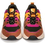 Posh by Poelman CAROCEL Dames Sneakers - Bordeaux oranje combinatie