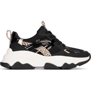 Posh by Poelman GIGI Dames Sneakers Zwart met combinatie
