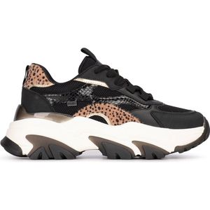 Posh by Poelman POLLY Dames sneaker - Zwart met combinatie