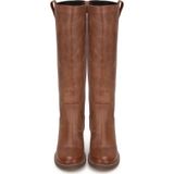 PS Poelman - Lina 07 - Hoge Leren Dameslaars - Cognac