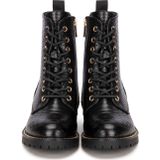 POSH by Poelman - Kiek - Veterboots - Zwart - Imitatieleer