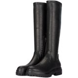 POSH by Poelman - Cybele - Knielaarzen - Zwart - Imitatieleer met Snakeprint