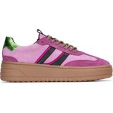 PS Poelman ANEMONE Dames Sneaker - Roze met combinatie