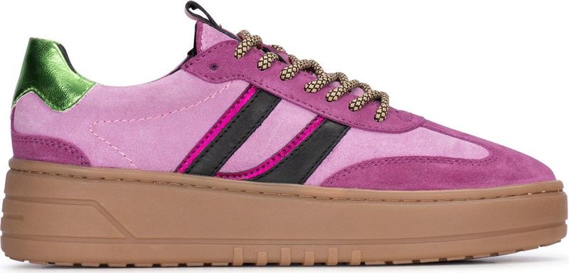 PS Poelman ANEMONE Dames Sneaker - Roze met combinatie