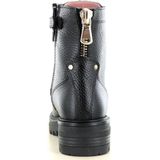 PS Poelman - Monk Kids - Halfhoge Veterlaars - Zwart - Leer