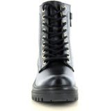 PS Poelman - Monk Kids - Halfhoge Veterlaars - Zwart - Leer