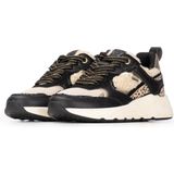 POSH by Poelman - Minion - Chunky Sneakers - Zwart/Beige - 4 cm Zoolhoogte