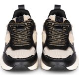 POSH by Poelman - Minion - Chunky Sneakers - Zwart/Beige - 4 cm Zoolhoogte