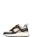 POSH by Poelman - Minion - Chunky Sneakers - Zwart/Beige - 4 cm Zoolhoogte