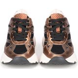 PS Poelman - Tokio - Sneakers - Zwart - Bovenwerk van Mesh en Leer