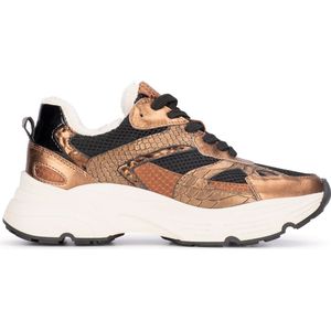 PS Poelman - Tokio - Sneakers - Zwart - Bovenwerk van Mesh en Leer