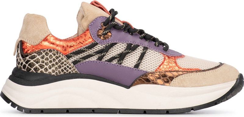 Sneakers - Charu - Groen - Leer, Mesh, Suède