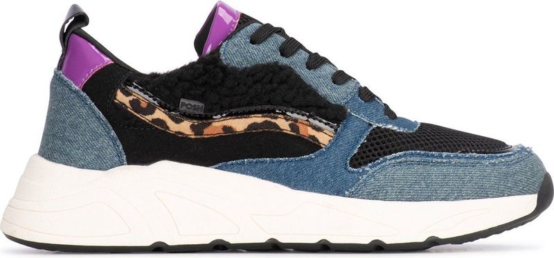 Posh by Poelman CHARLIE Dames Sneakers - Donker denim