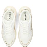 POSH by Poelman - Charlie - Sneaker - Wit met Luipaardprint - Textiel