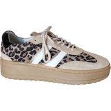 Sneakers - Anemone - Dierenprint - Leer - Met Plateau