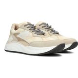 PS Poelman - CHARU - Sneakers - Wit - Combinatie - Leer en Wildleder