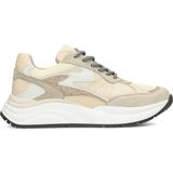 PS Poelman - CHARU - Sneakers - Wit - Combinatie - Leer en Wildleder