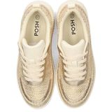 Sneakers - Laag - Effen Imitatieleer - Platte Hak