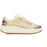 Sneakers - Laag - Effen Imitatieleer - Platte Hak