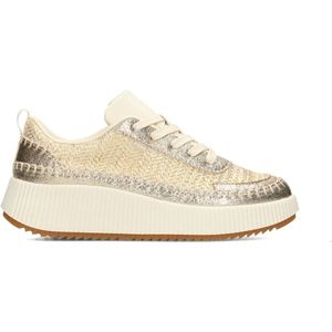 Sneakers - Laag - Effen Imitatieleer - Platte Hak