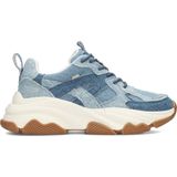 POSH by Poelman - GIGI - Dames Sneakers - Licht Denim - Textiel