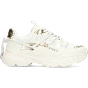 Sneaker POSH by Poelman Women Madee White With Gold Combination-Schoenmaat 40