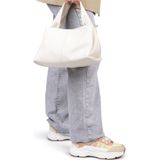 POSH by Poelman AYOKI Sneakers - Geel - Stof en Imitatie Leer