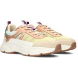 POSH by Poelman AYOKI Sneakers - Geel - Stof en Imitatie Leer