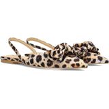 POSH by Poelman LOA Sandalen - Bruin - Kunstleer - Dierenprint