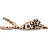 POSH by Poelman LOA Sandalen - Bruin - Kunstleer - Dierenprint