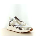 POSH by Poelman Kae - Sneakers - Goud/Wit - Textiel/Imitatieleer
