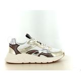 POSH by Poelman Kae - Sneakers - Goud/Wit - Textiel/Imitatieleer