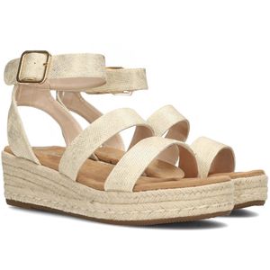 POSH by Poelman JUNE Sandalen - Goud - Espadrille - Beige