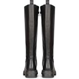 Nette Schoenen - Effen - Leer - Gevoerd - Ritssluiting - Blokhak