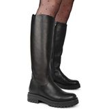 Nette Schoenen - Effen - Leer - Gevoerd - Ritssluiting - Blokhak