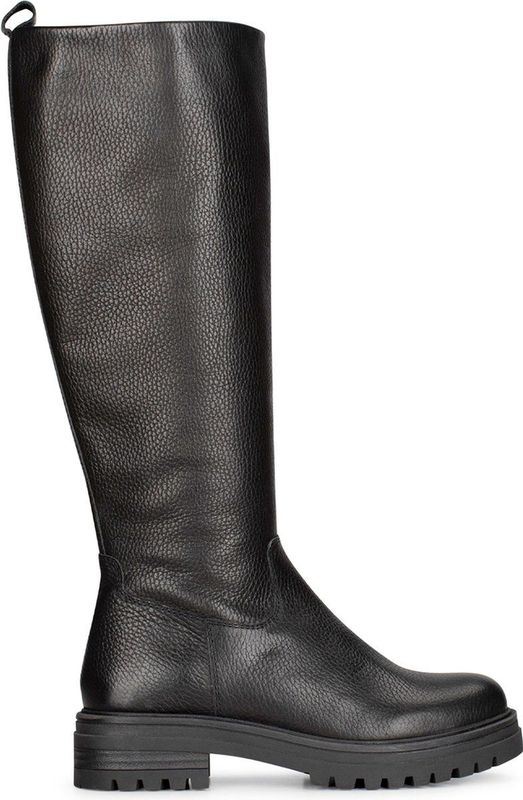 Nette Schoenen - Effen - Leer - Gevoerd - Ritssluiting - Blokhak